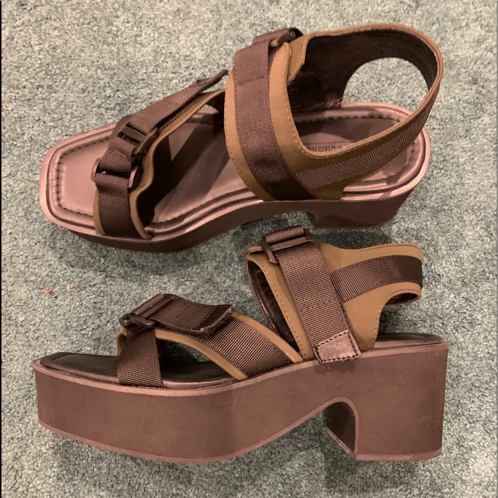 ASOS Wide Fit Ware chunky heeled, US 9 / UK 7